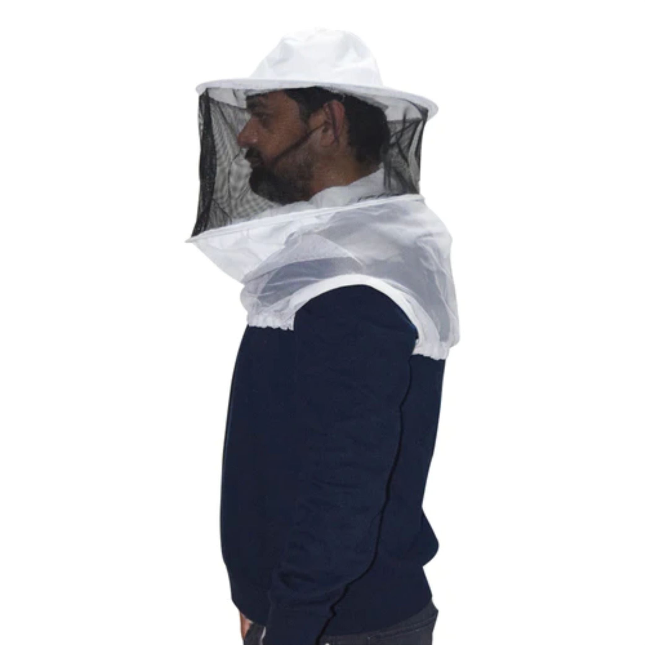Beekeeping Bee Half Body Round Head Veil Protective Gear Bini Bee