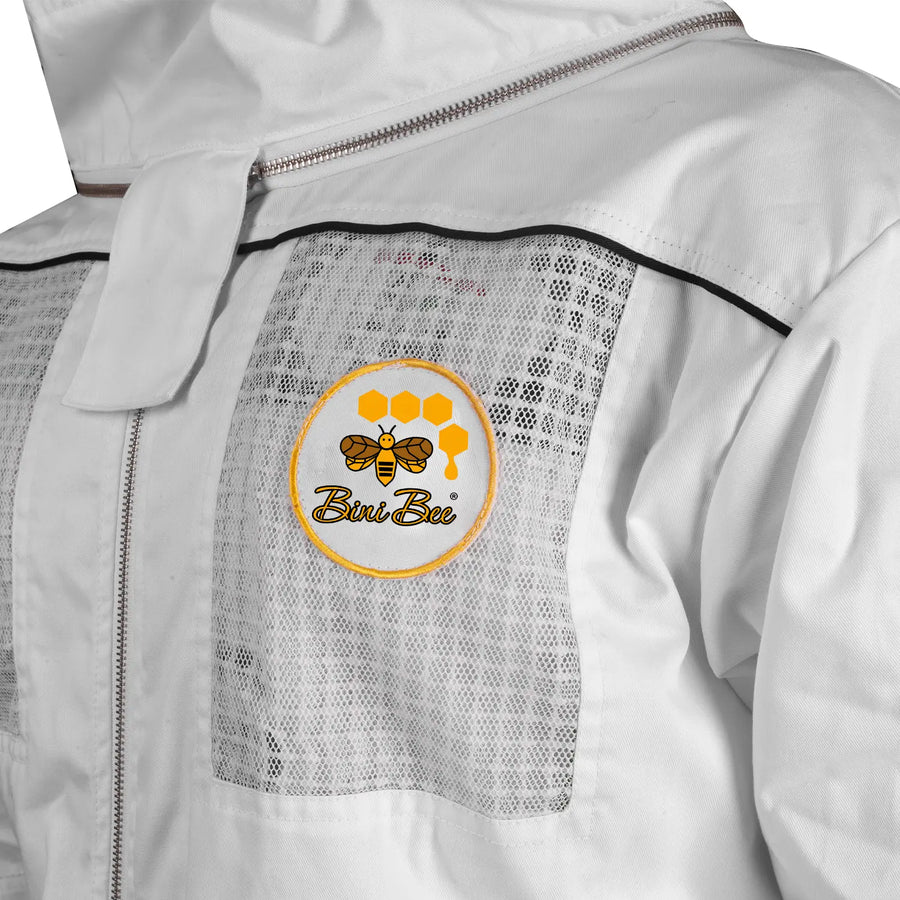 Beekeeping Bee Cotton Semi Ventilated Jacket With Hood Style Veil Bini Bees