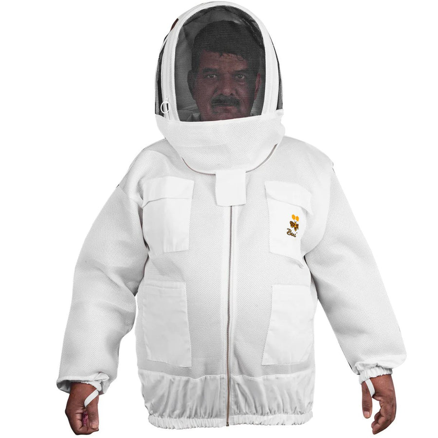 Beekeeping Bee Jacket 2 Layer Mesh Hoodie Light Weight Beekeeping Jacket for Beekeepers Bini Bees