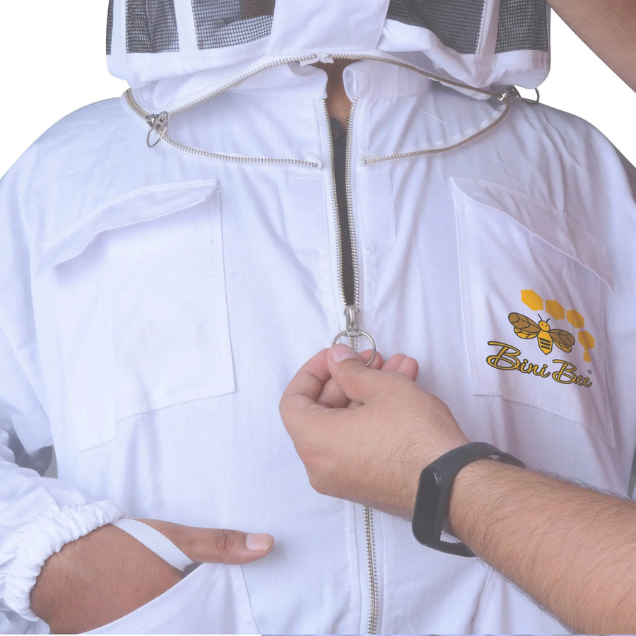 Standard Cotton Beekeeping Jacket With Round Veil | Beekeepers Jackets Bini Bee