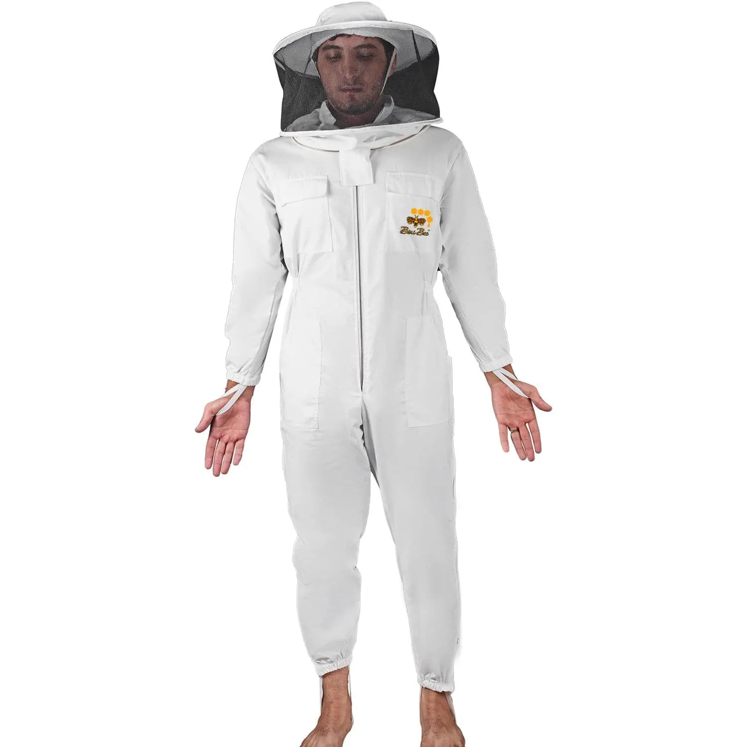 Full Standard Cotton Beekeeping Suit With Round Head Veil Bini Bee