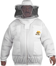 Beekeeping Jacket 2 Layer Mesh Round Head Ultra Light Jacket Protective Gear Bini Bees
