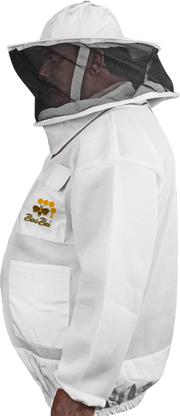 Beekeeping Jacket 2 Layer Mesh Round Head Ultra Light Jacket Protective Gear Bini Bees