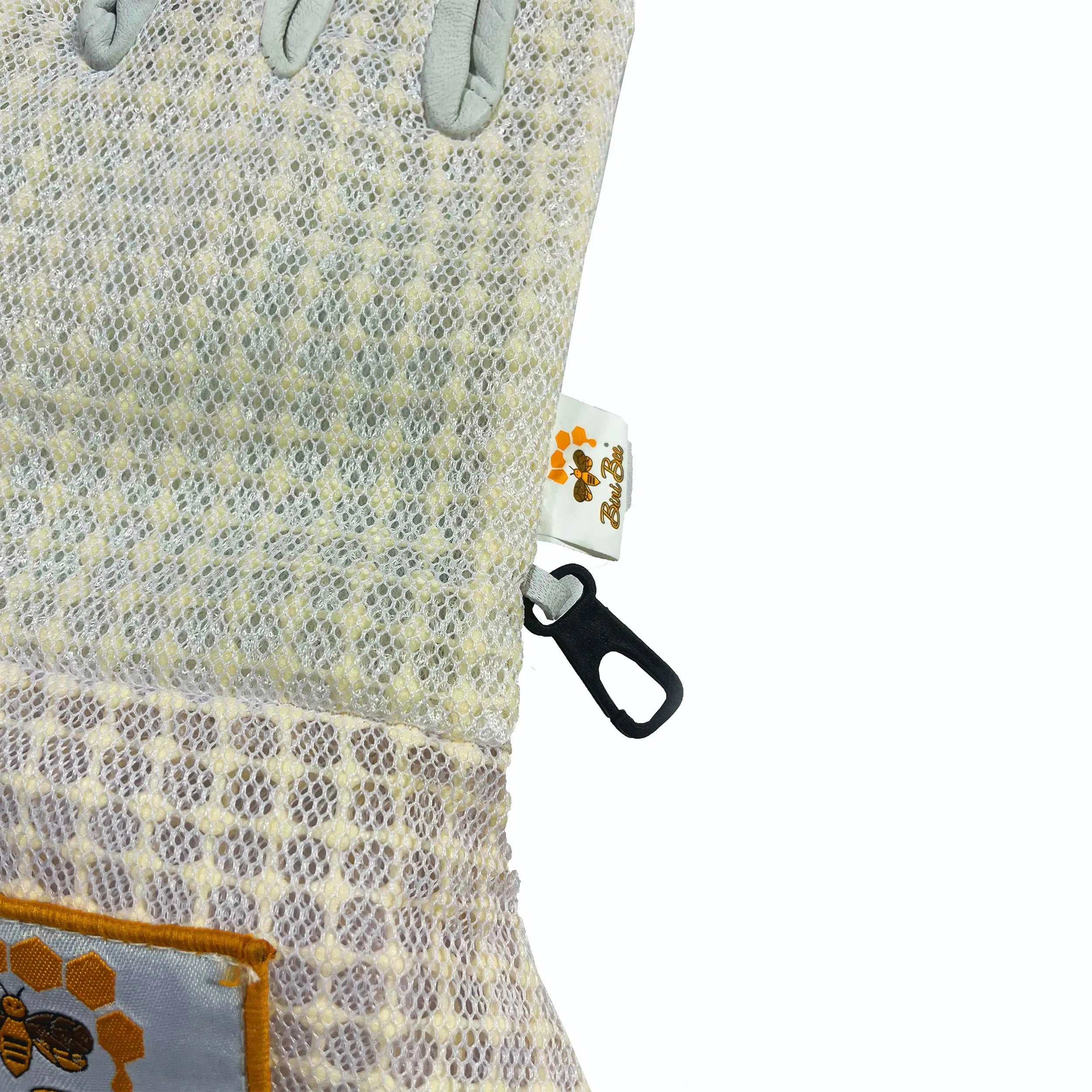 Ventilated beekeeping gloves breathable mesh with leather grip

Beekeeping gloves with long cuff and adjustable wrist closure

Sting resistant beekeeping gloves with durable leather palm

Lightweight ventilated beekeeper gloves for hot weather