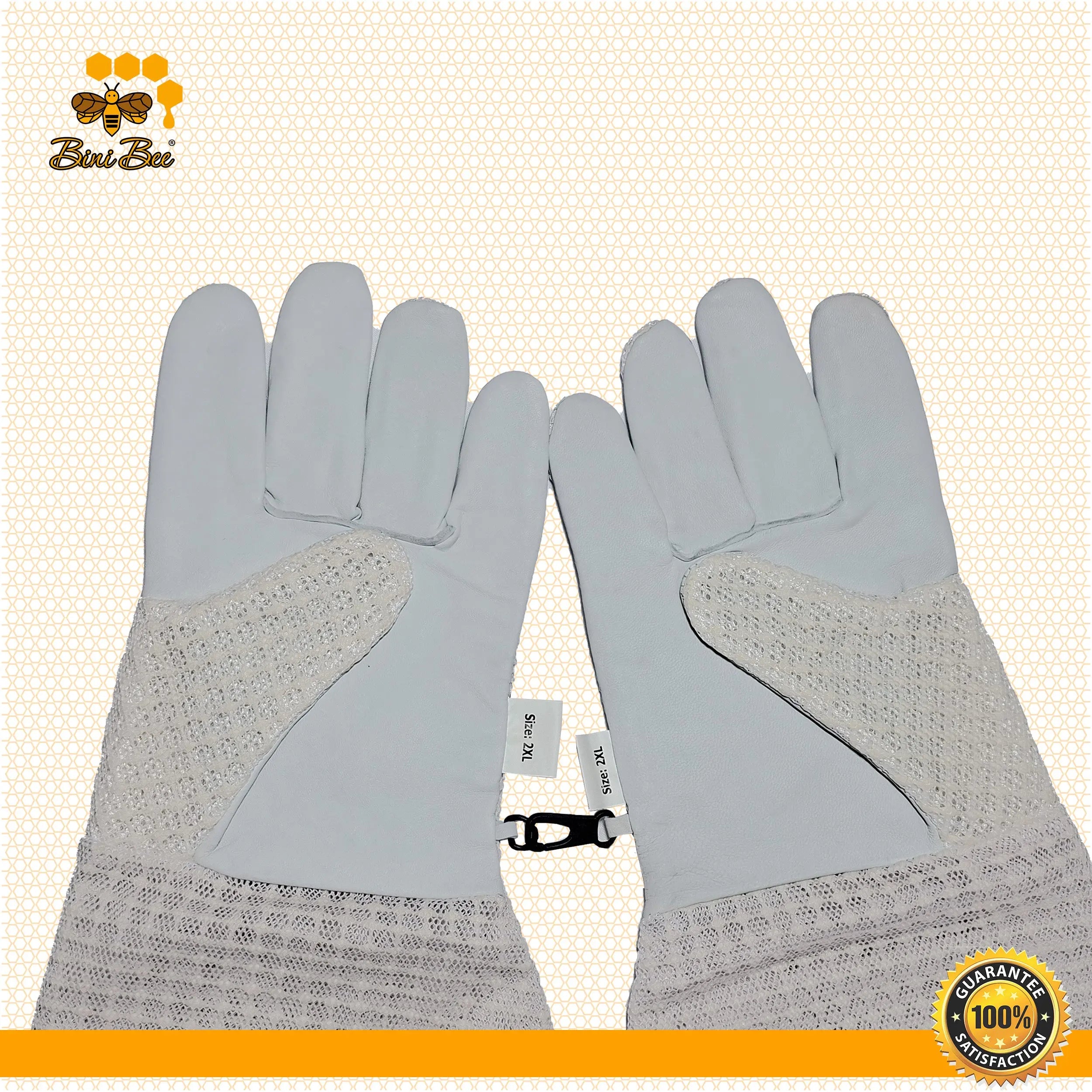 3 Layer Beekeeping Protective Gloves – Sting Resistant & Comfortable Bini Bees