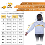 Cotton Beekeeping Jacket With Hood Veil – Comfortable & Protective Gear for Beekeepers Bini Bee