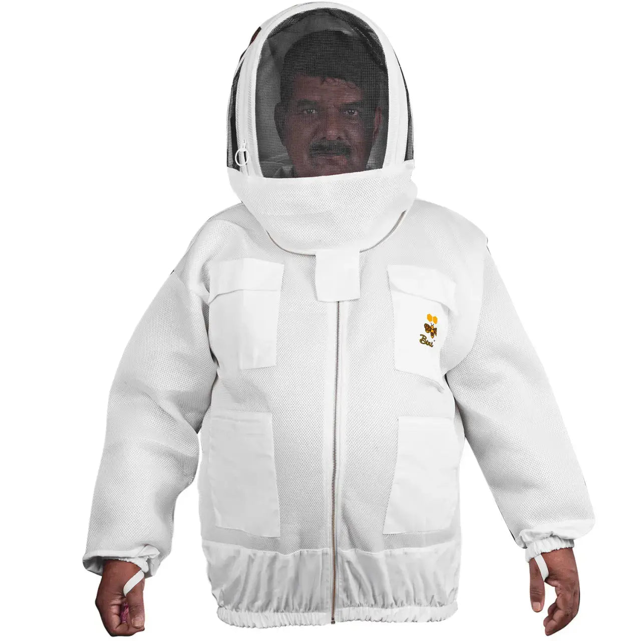 Beekeeping Jacket 2 Layer Mesh Hoodie Light Weight Jacket for Beekeeper Bini Bee