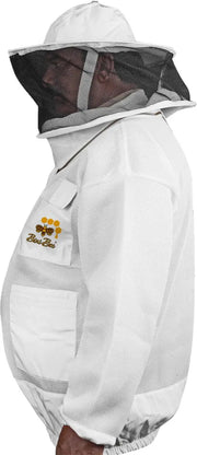 Beekeeping Bee Jacket 2 Layer Mesh Round Head Ultra Light Jacket Protective Equipment Bini Bees