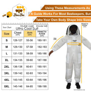 Double Layer Air Mesh Beekeeping Suit with Hoodie Veil – Maximum Protection & Comfort Bini Bee