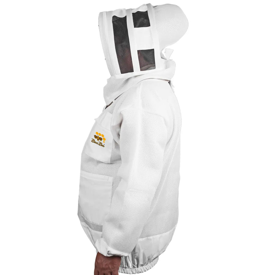 Beekeeping Jacket 2 Layer Mesh Hoodie Light Weight Jacket for Beekeeper Bini Bee