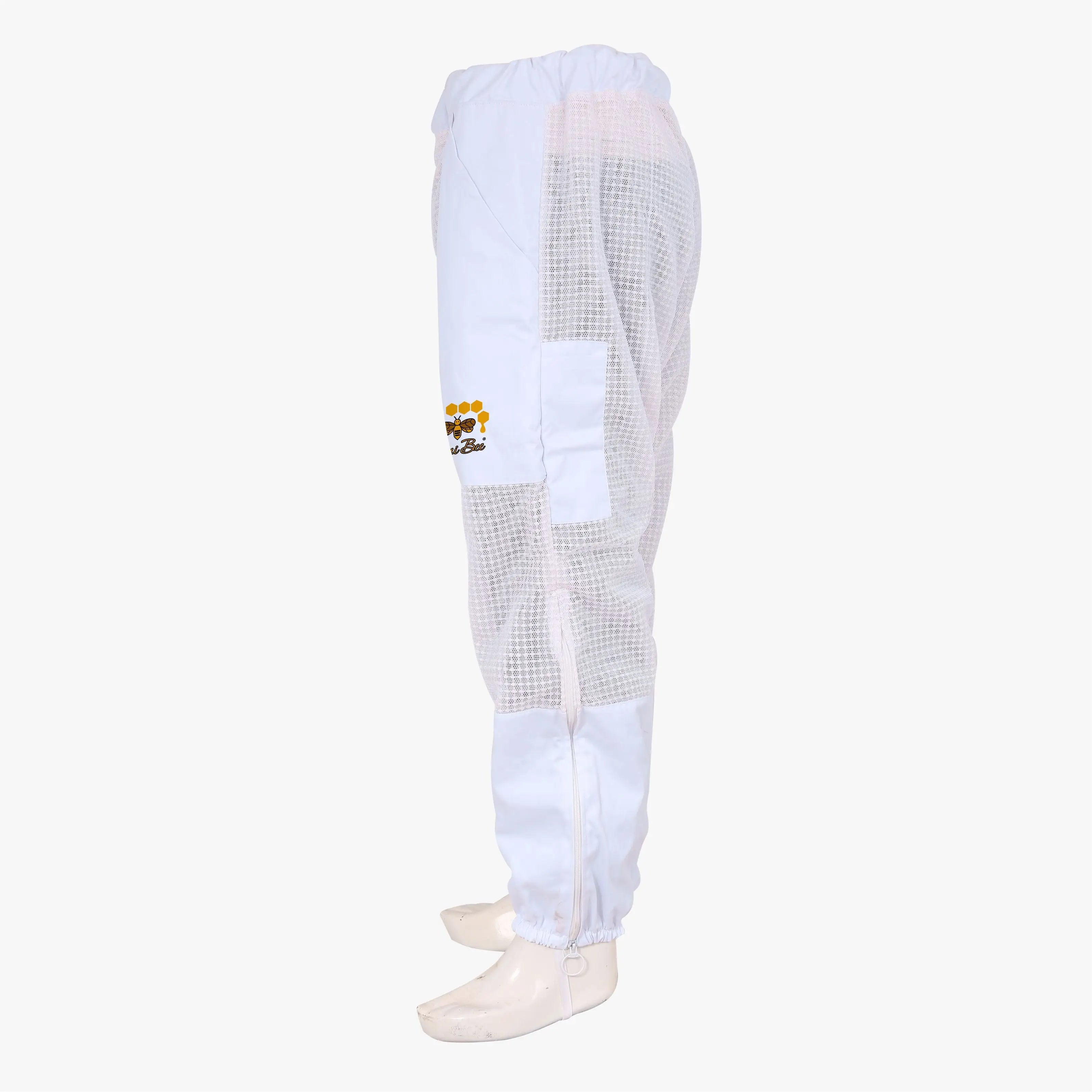 Ventilated beekeeping trousers breathable mesh bee pants

Beekeeping pants for men lightweight protective gear

Beekeeper trousers with elastic ankle protection

Beekeeping safety pants sting proof apiary clothing