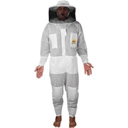 Premium 3 Layer Ventilated Beekeeping Suit With Round Veil – Sting Protection - Bini Bees
