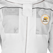 Semi Ventilated Cotton Beekeeping Jacket with Round Veil – Comfort & Safety Bini Bees