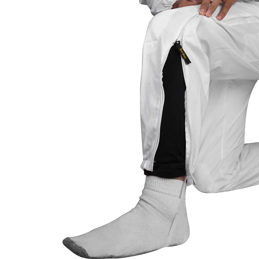 Semi Ventilated Cotton Beekeeping Suit with Hoodie Veil – Comfort & Safety Bini Bee