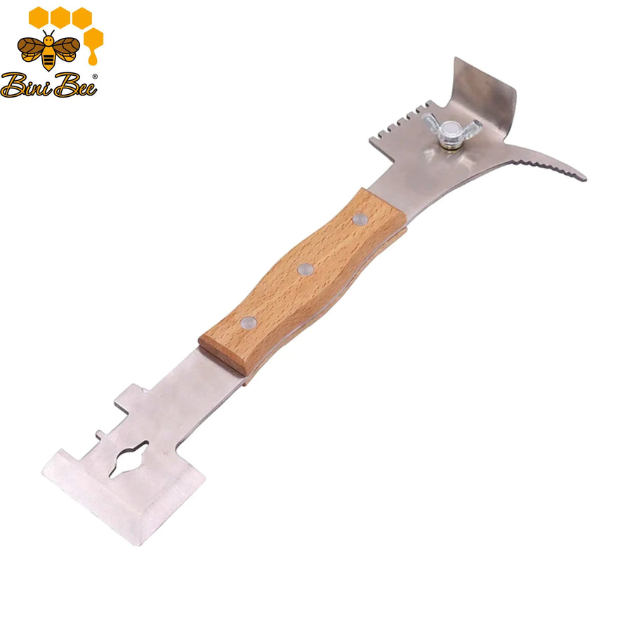 Beekeeping Multi-tool, 7-in-1 Hive Tool, Stainless Steel Hive Scraper