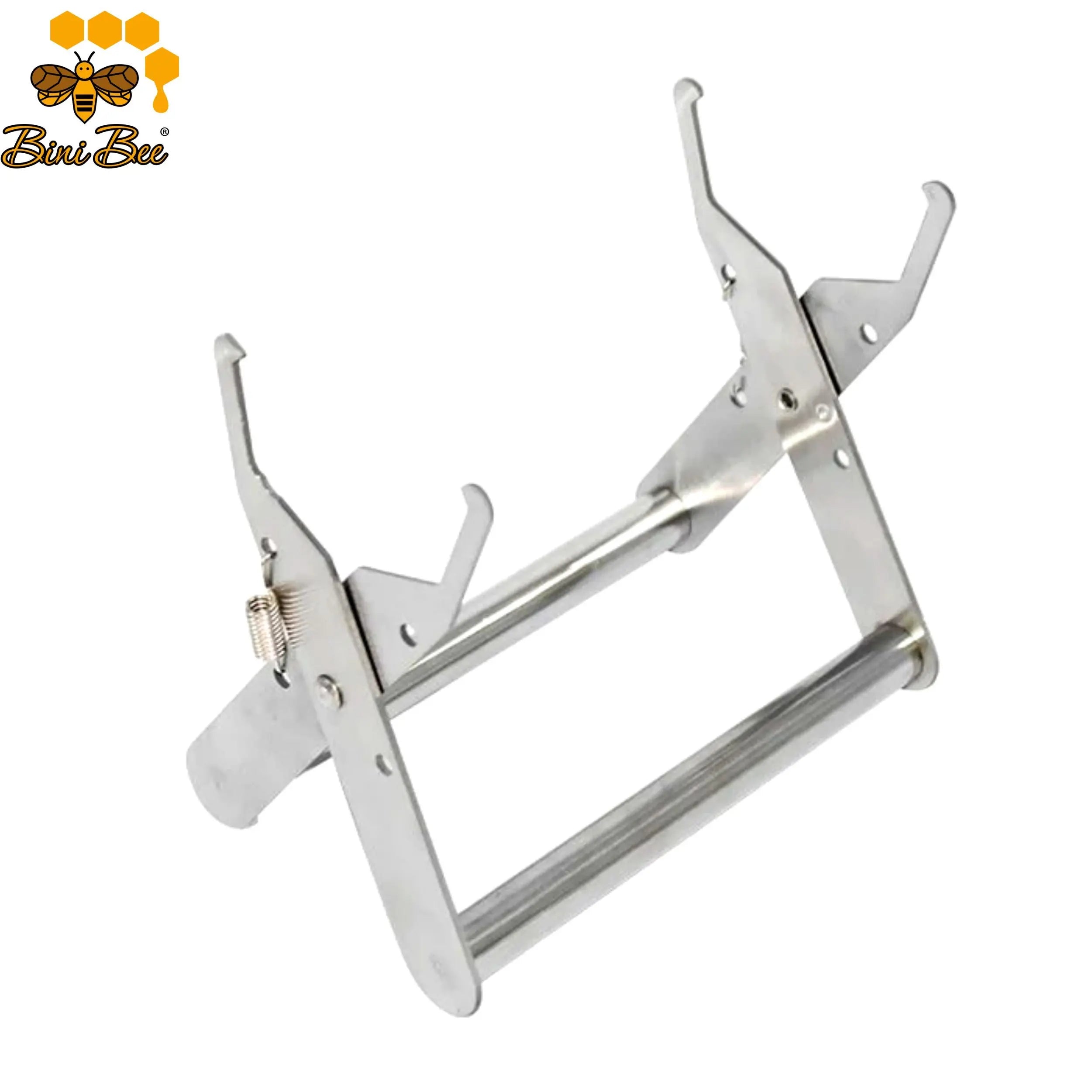 Heavy duty beekeeping frame lifter tool made of rust-resistant stainless steel