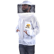 3 Layer Mesh Ventilated Beekeeping Jacket With Round Head Veil Bini Bees