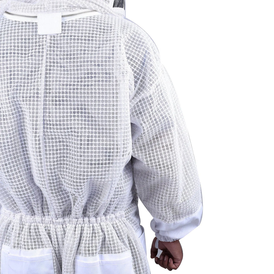 3 Layer Mesh Beekeeping Ventilated Suit With Round Veil Bini Bee