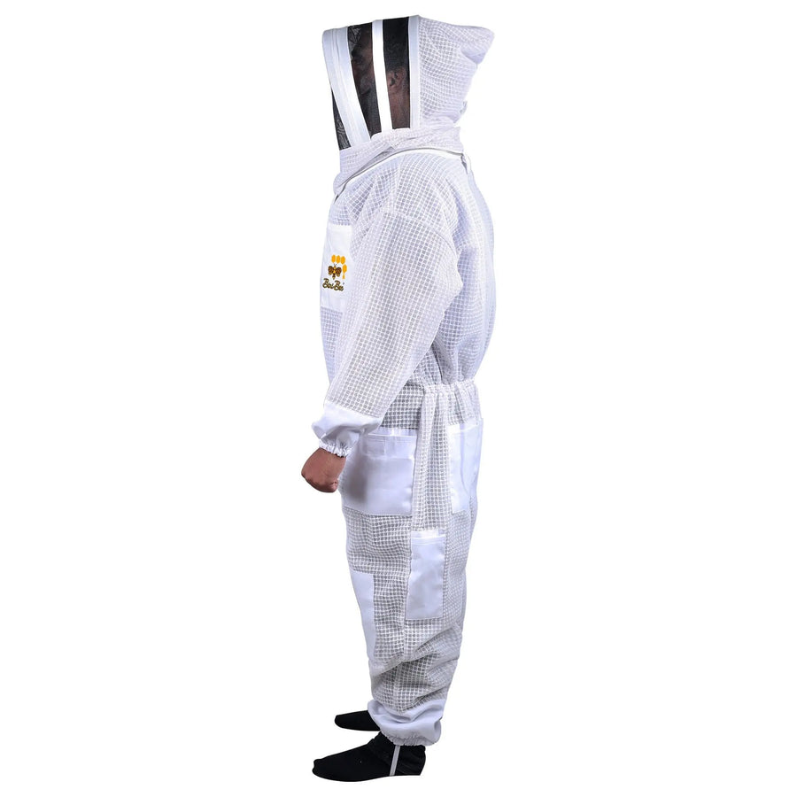 Full 3 Layer Mesh Ventilated Beekeeping Suit With Hoodie Veil Bini Bee