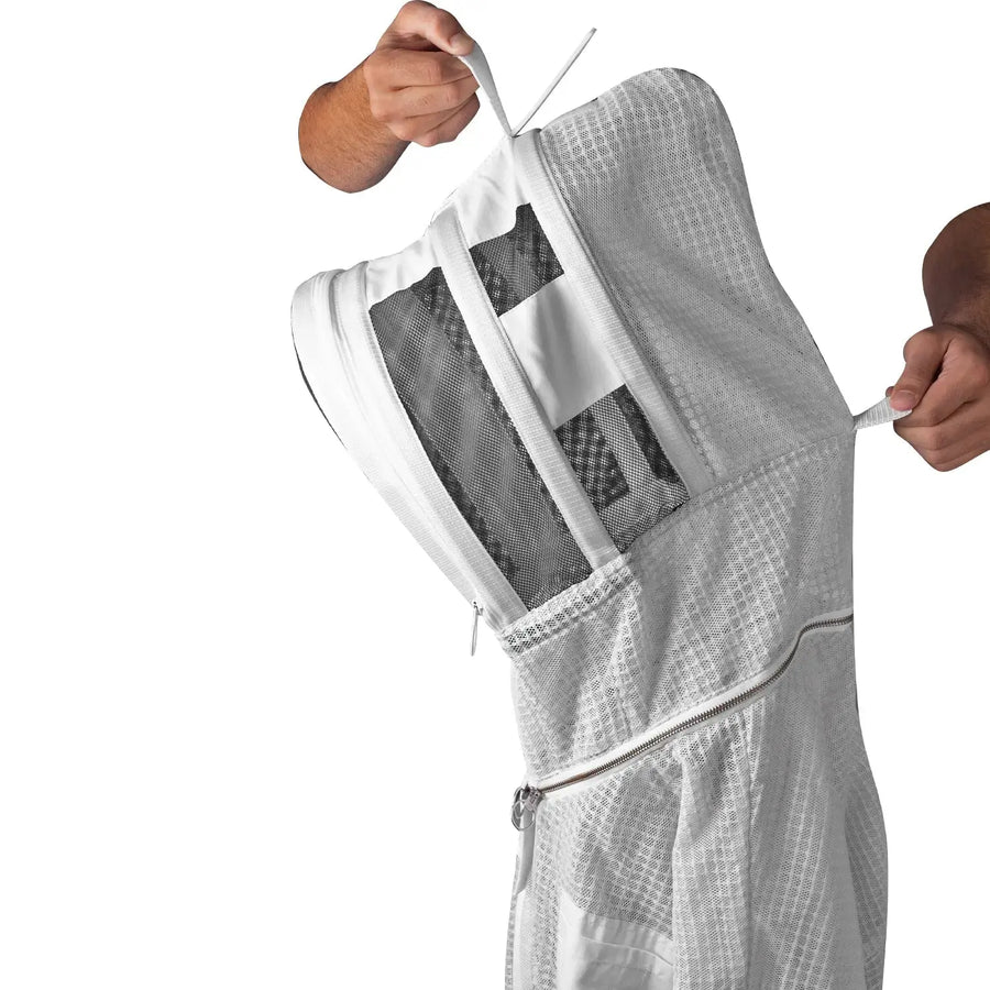 3 Layer Mesh Ultra Ventilated Premium Beekeeping Suit | Hoodie Veil Bini Bees