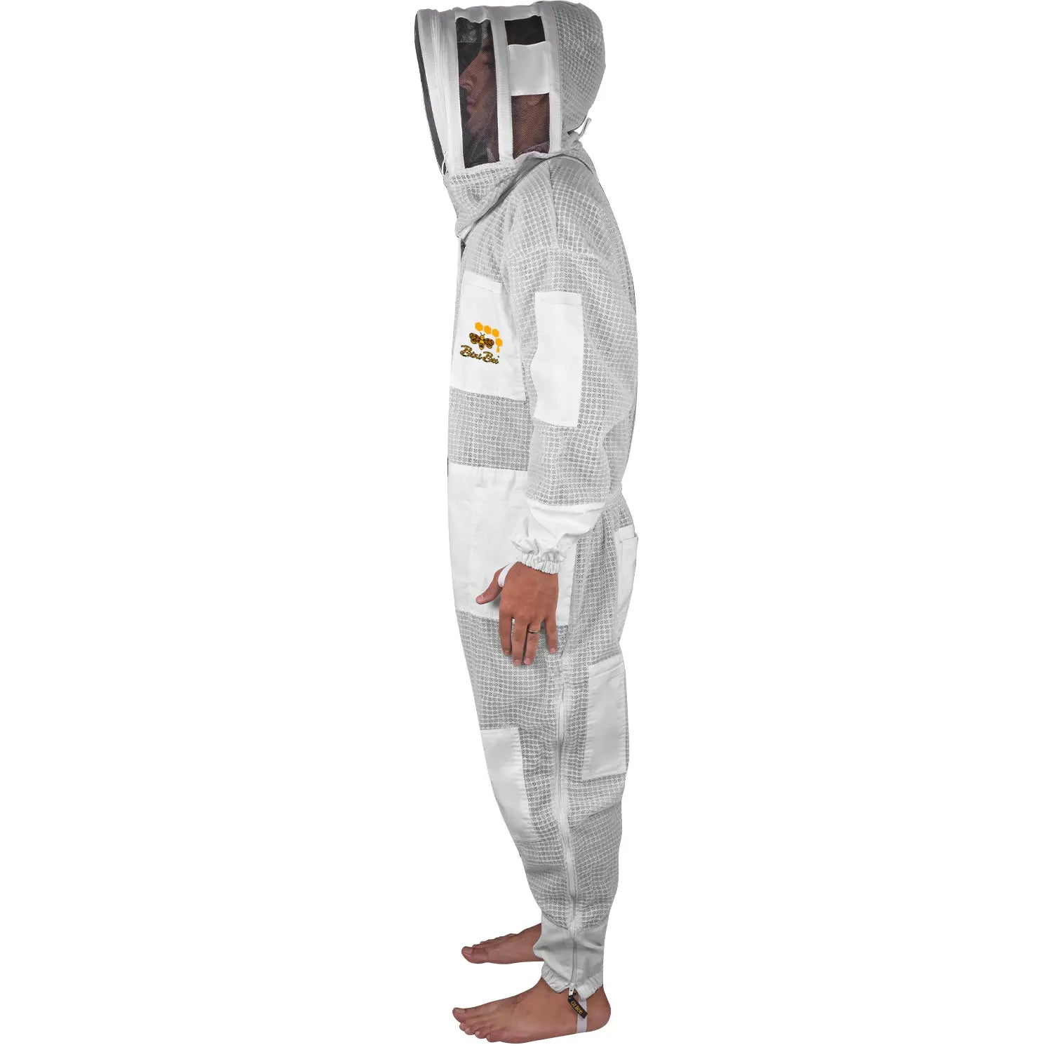 3 Layer Mesh Ultra Ventilated Premium Beekeeping Suit | Hoodie Veil Bini Bees