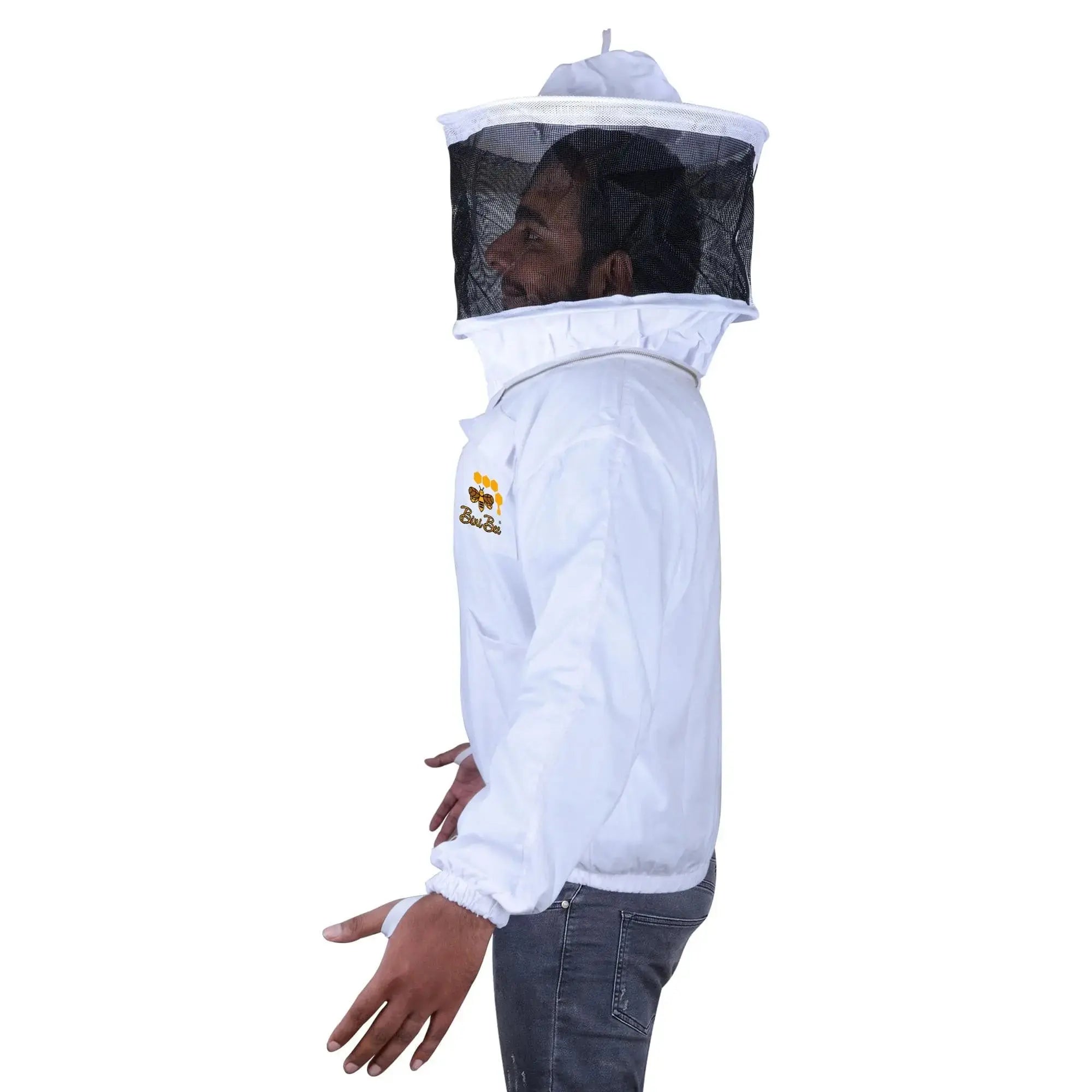 Standard Cotton Beekeeping Jacket With Round Veil | Beekeepers Jackets Bini Bee
